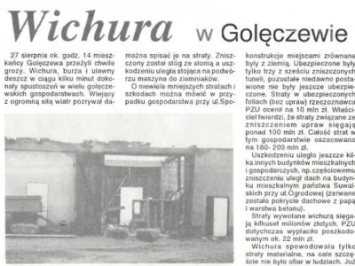 1992: tornado uderza w&nbsp;Golęczewo