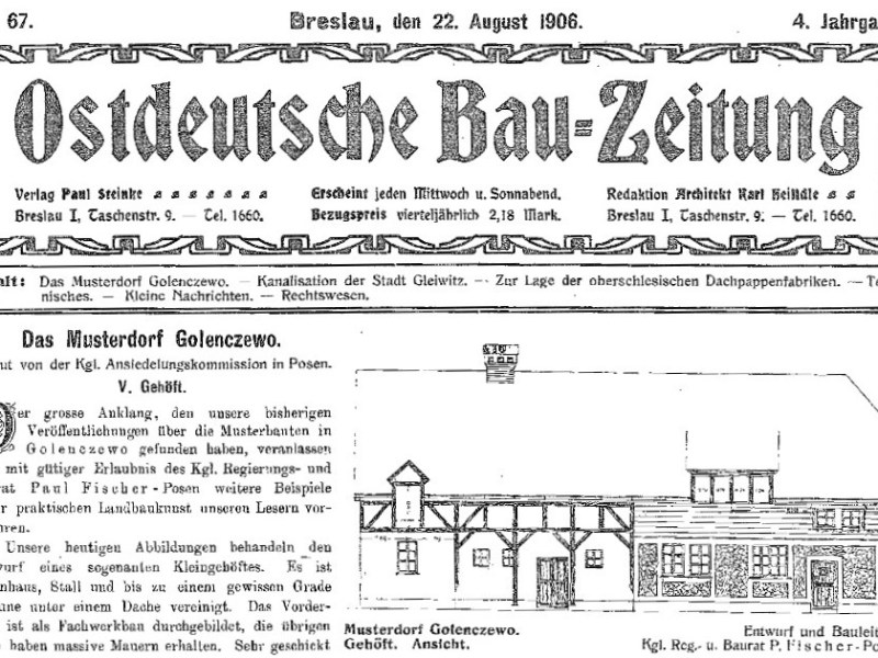 1906: Dworcowa 53 w Ostdeutsche&nbsp;Bau-Zeitung