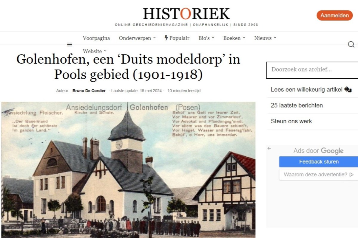 Bruno De Cordier: o Golęczewie po&nbsp;niderlandzku